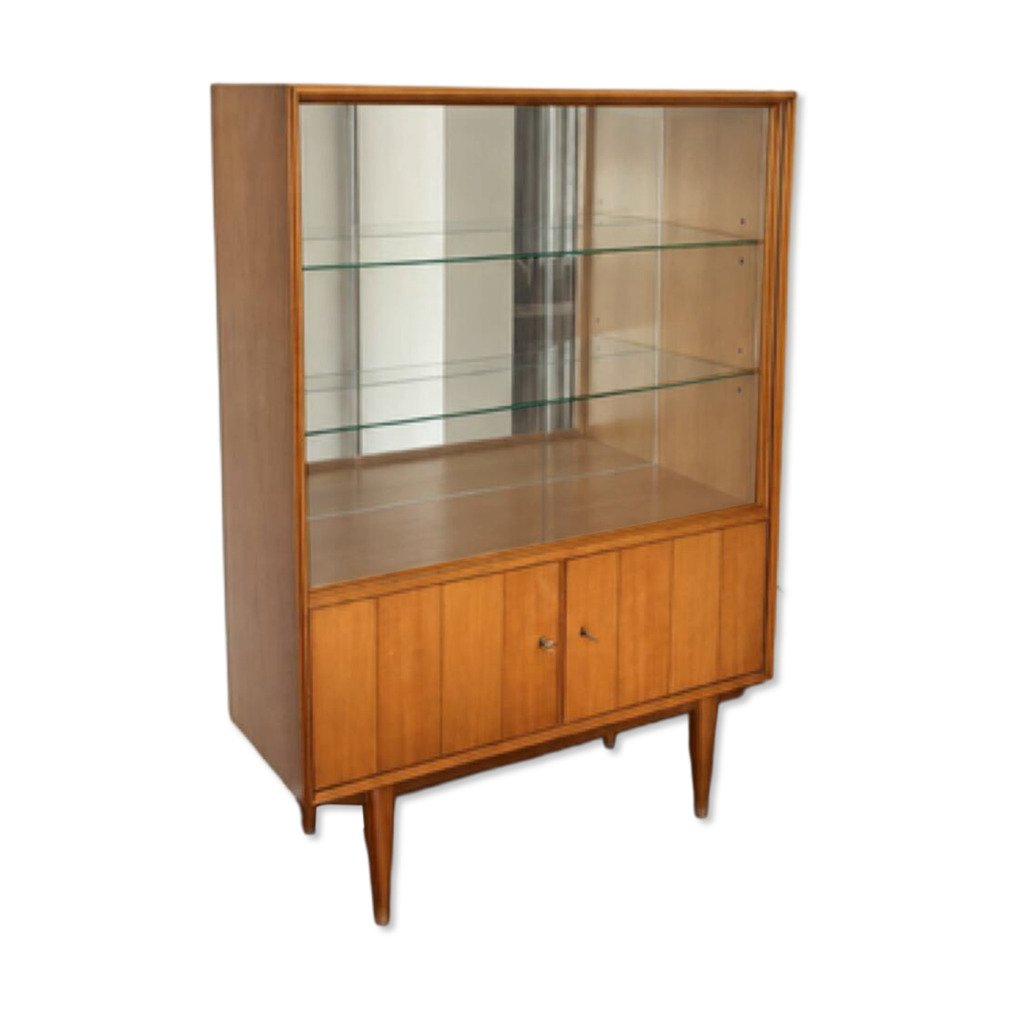 Bibliothèque, vitrine, vintage, scandinave année 50 60