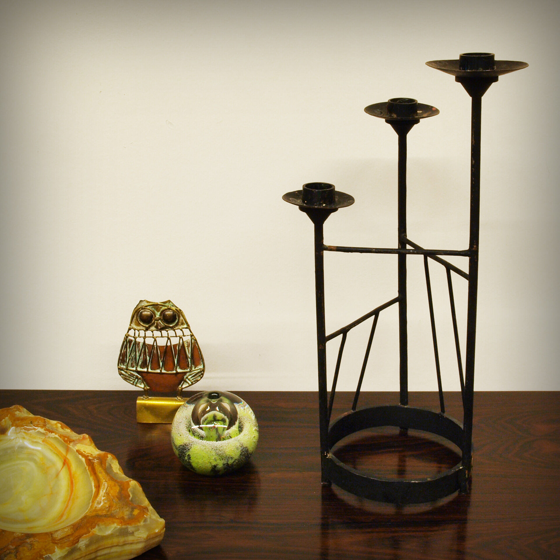 XXL steel brutalist chandelier, 1960s