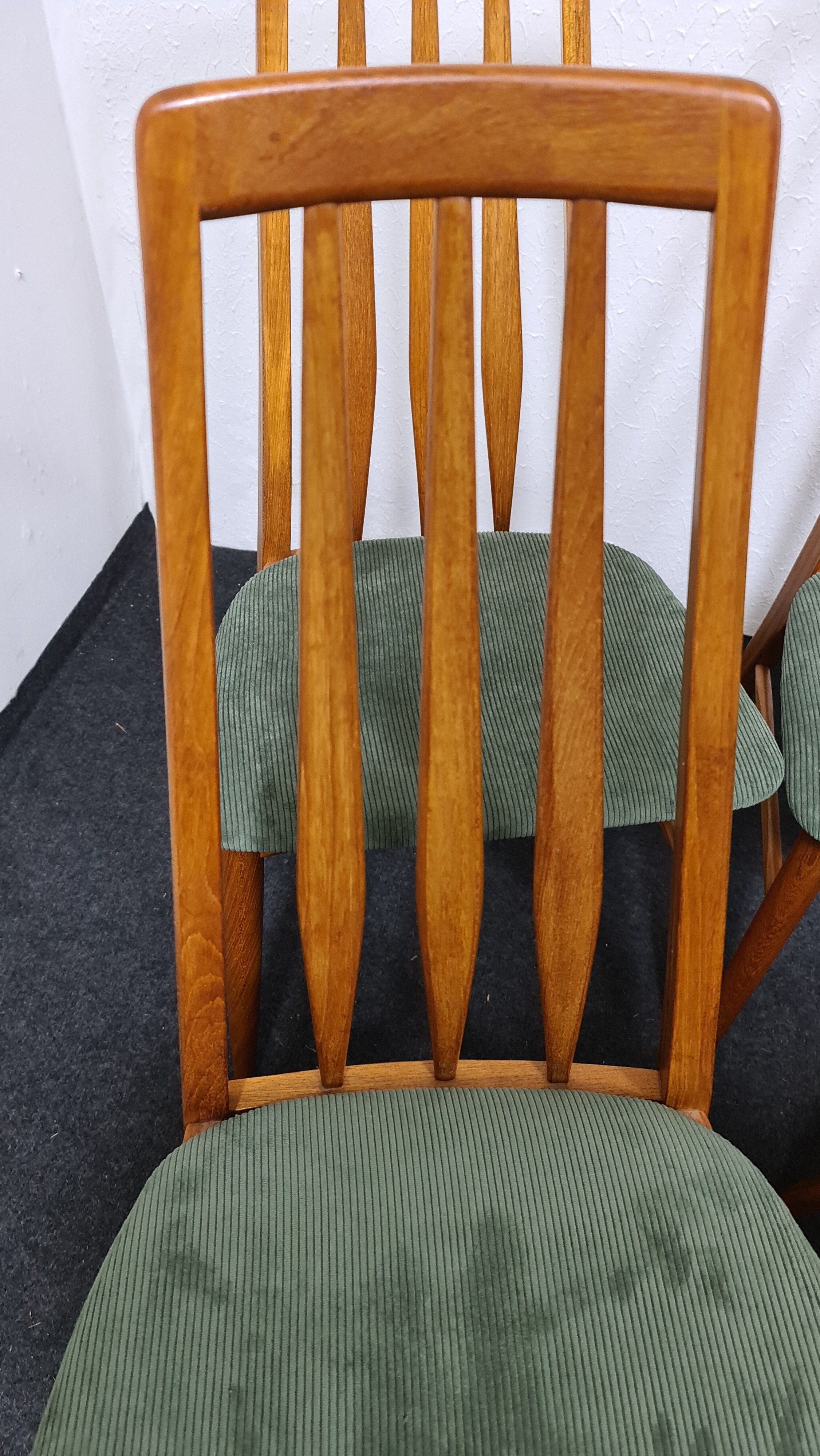 Ensemble vintage de chaises à manger en teck par Niels Koefoed pour Koefoed Hornslet