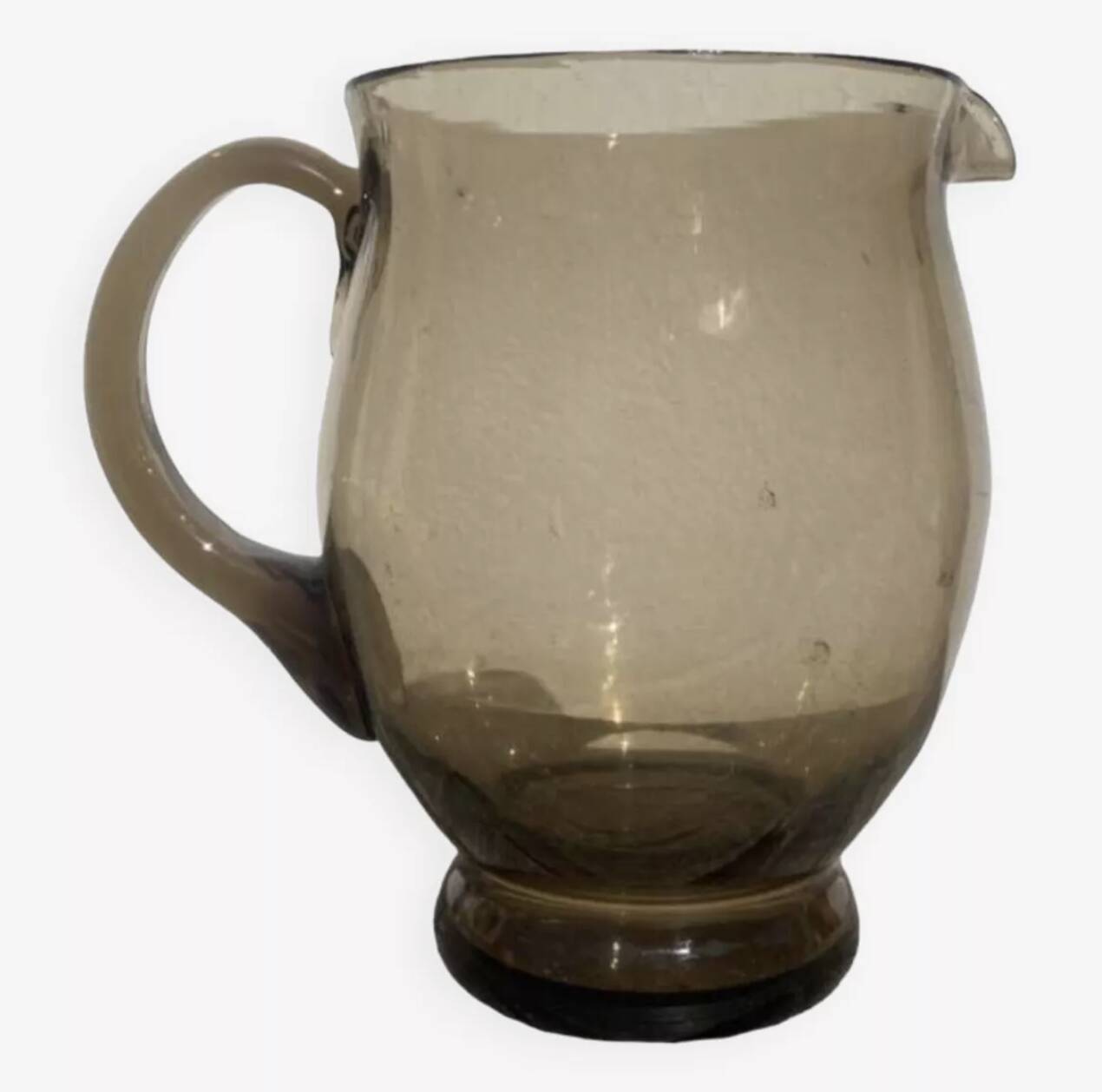 1970s blown glass pitcher