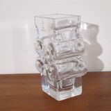 Crystal vase by Lars Hellsten for Skruf 1970