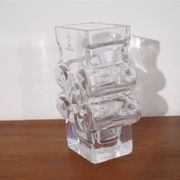 Vase en cristal de Lars Hellsten pour Skruf 1970