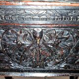 Ethnic carved wooden worker's furniture