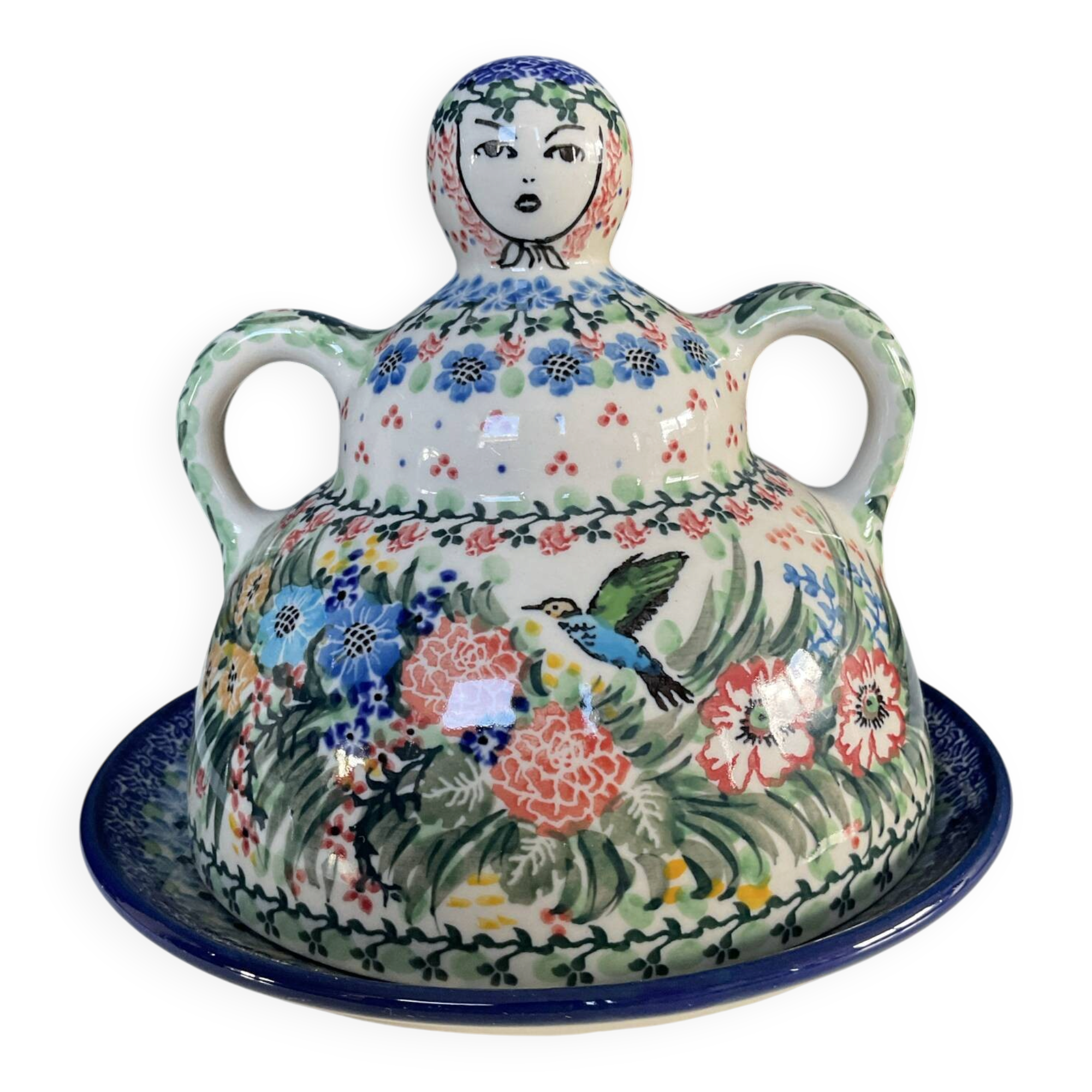 Cloche dish by Teresa Liana in glazed ceramic Poland