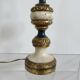 Large baroque lamp in polychrome wood, 1960s