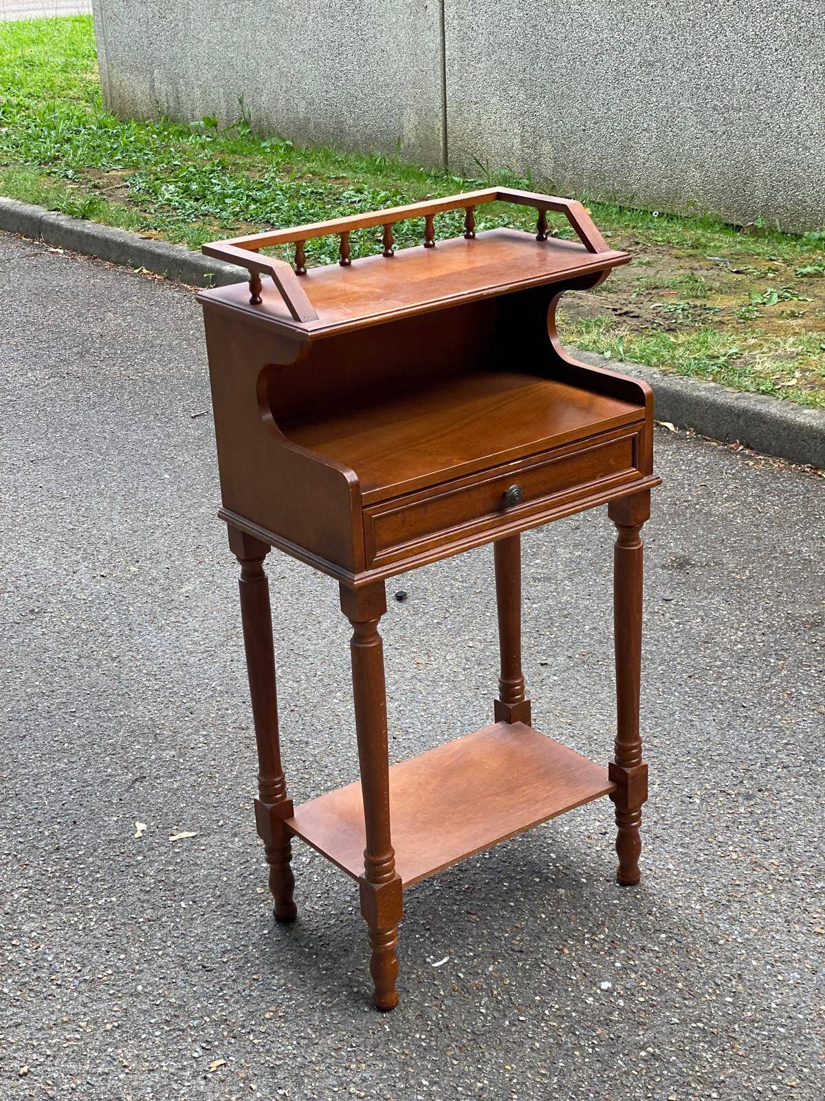 Meuble d'entrée téléphone en bois guéridon table d'appoint