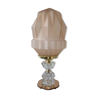 Skyscraper lamp foot mirror and crystal