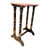 Napoleon III lacquered wooden side table