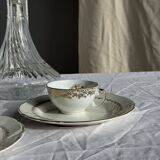 Vintage glass decanter in hot air balloon style H31 D18