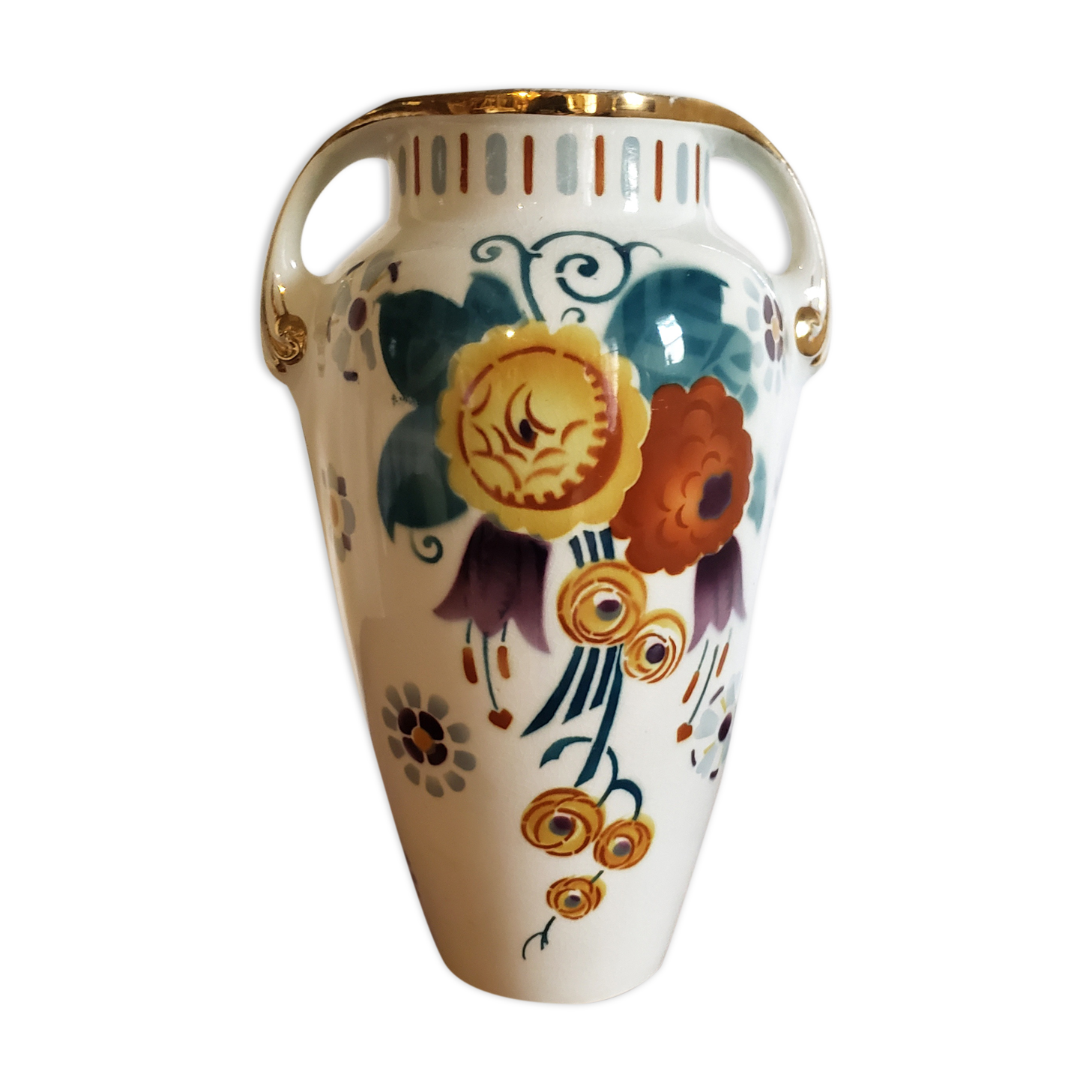 Lunéville art-deco vase