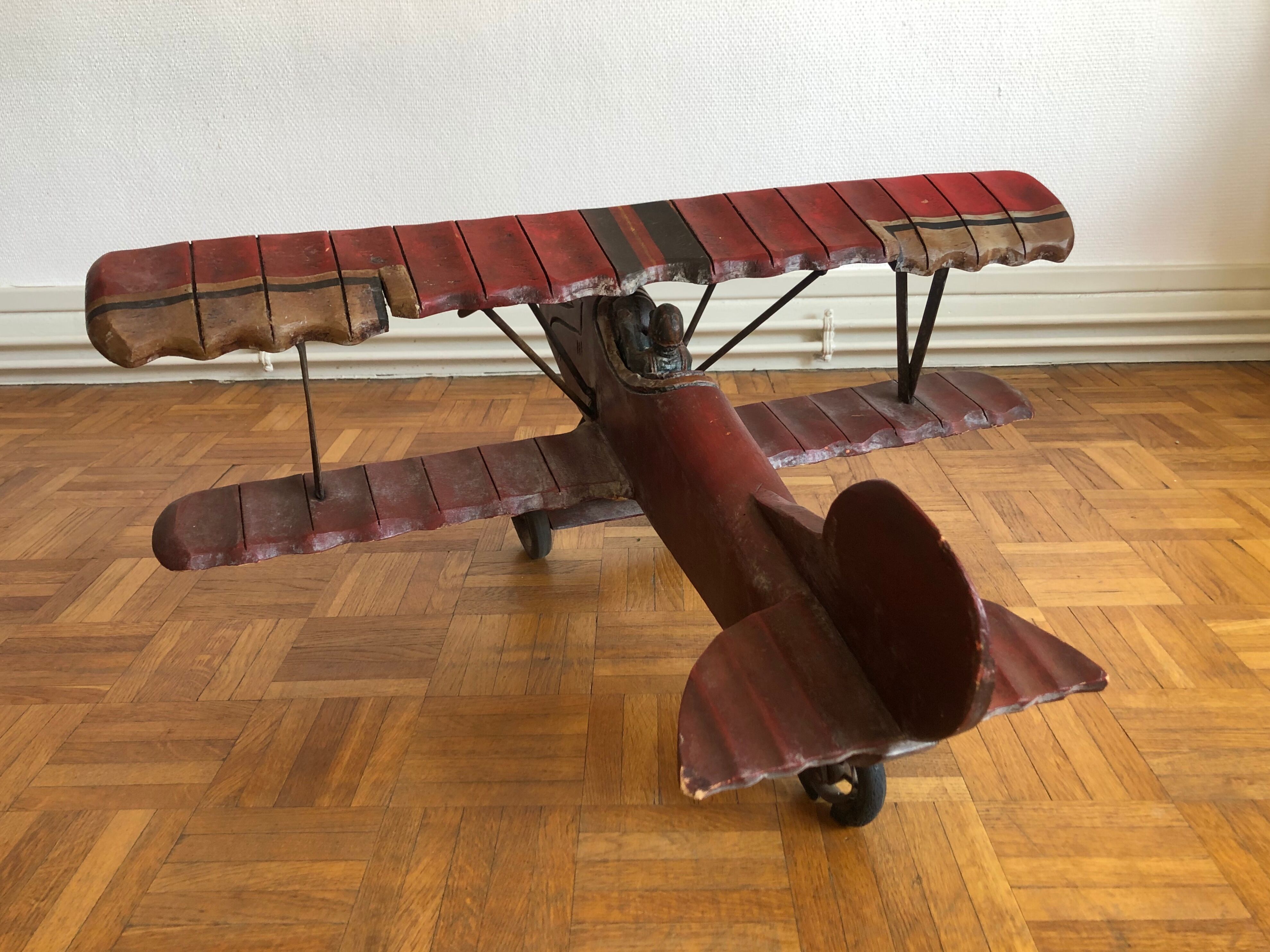 1950 wooden biplane