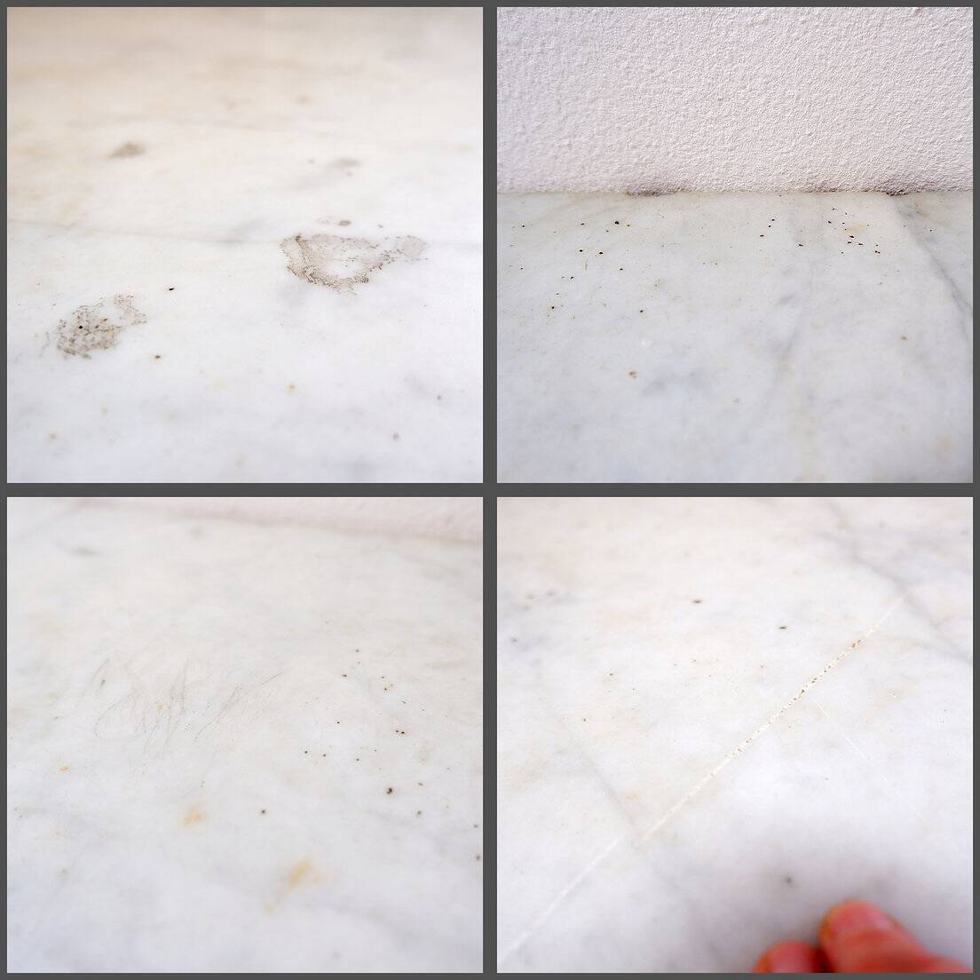 Antique Italian chest of drawers with marble top