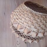 Vintage wicker lampshade