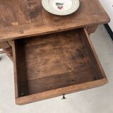 Old walnut bistro table