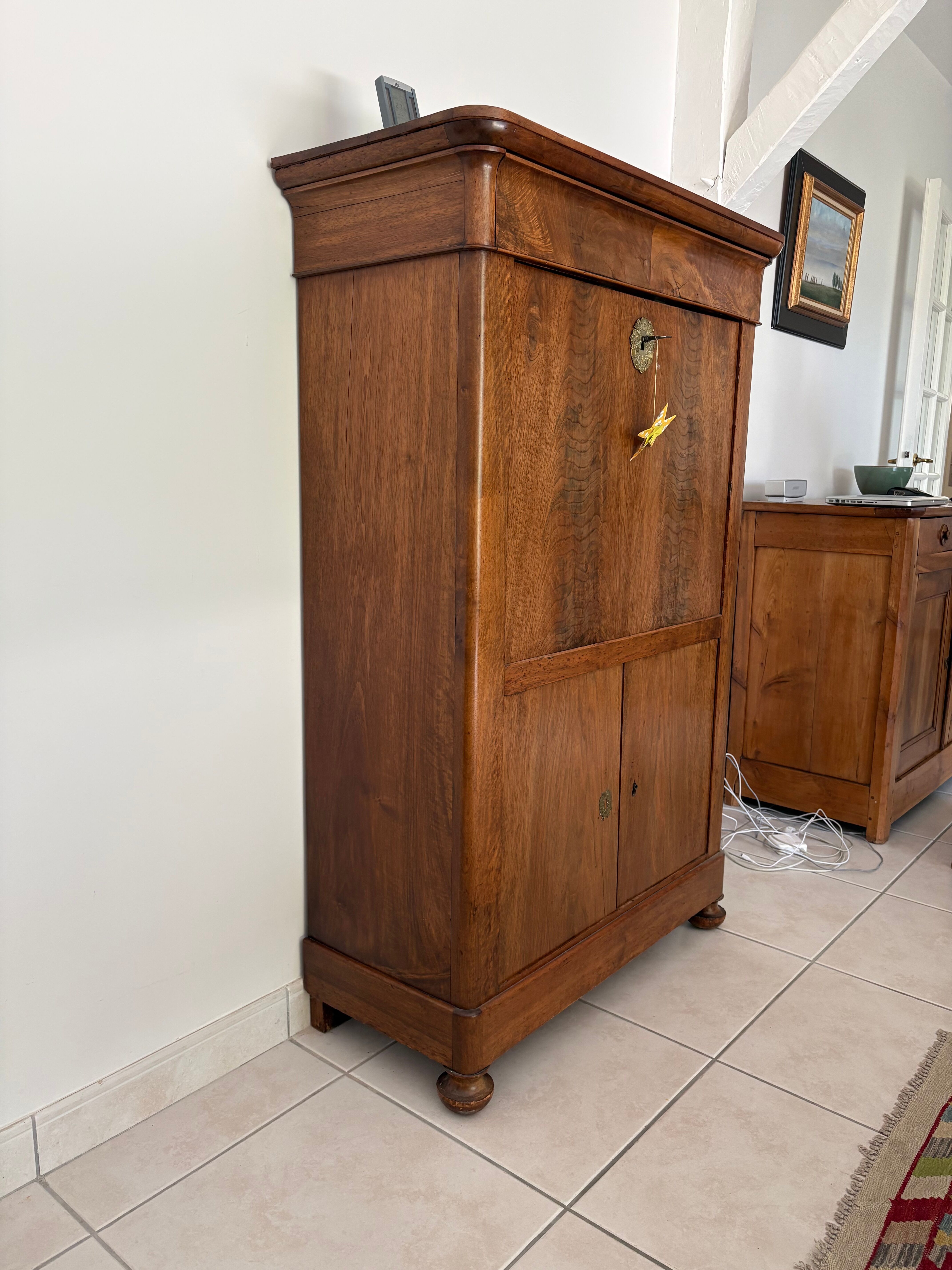Solid wood secretary