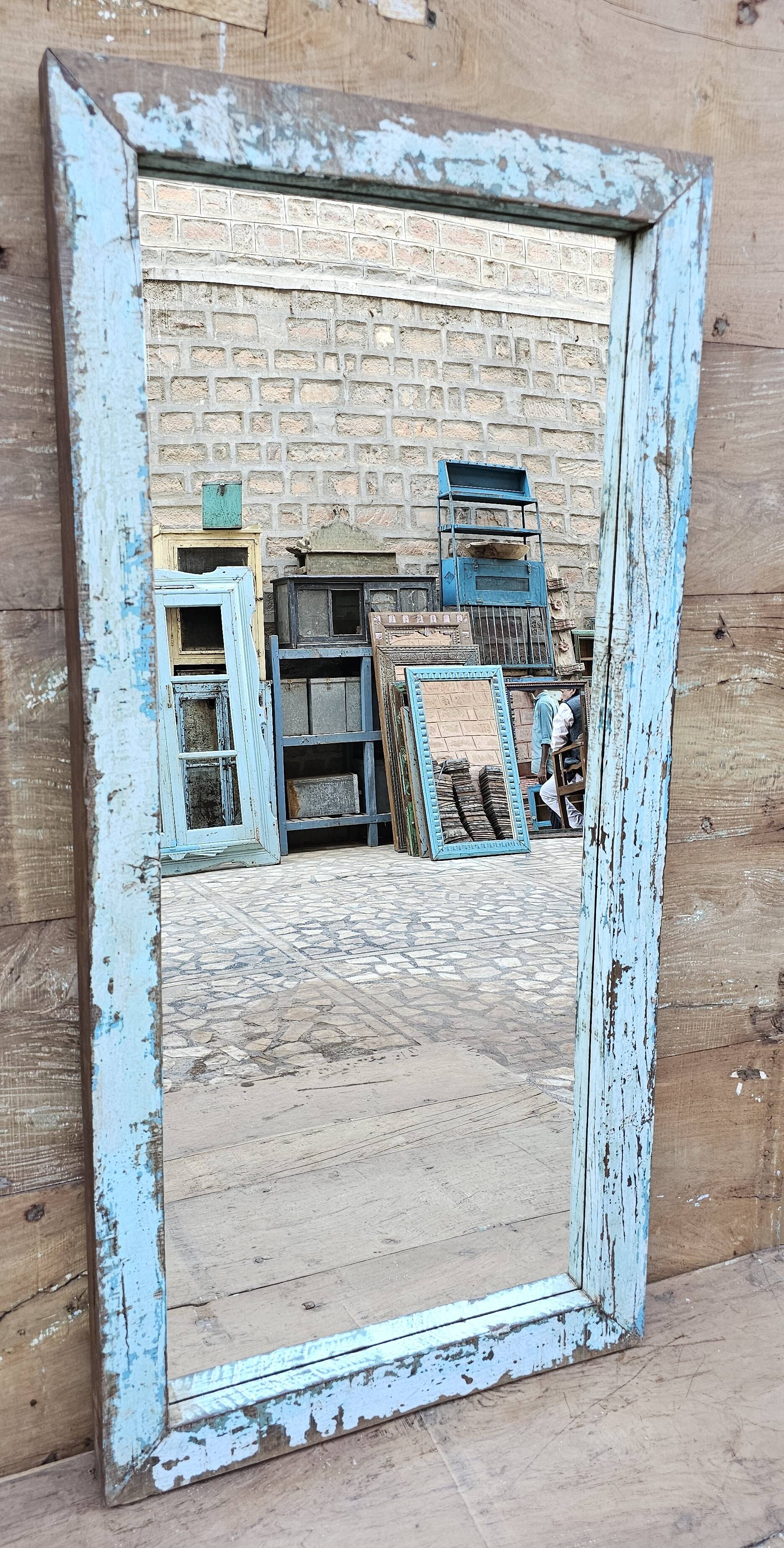 Teak mirror from Burma