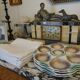 Set of 4 oyster plates Sarreguemines