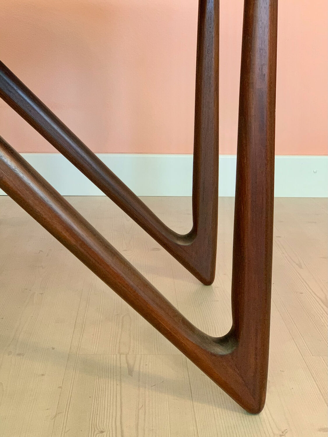 Danish rosewood dining table by Kurt Østervig 1960s