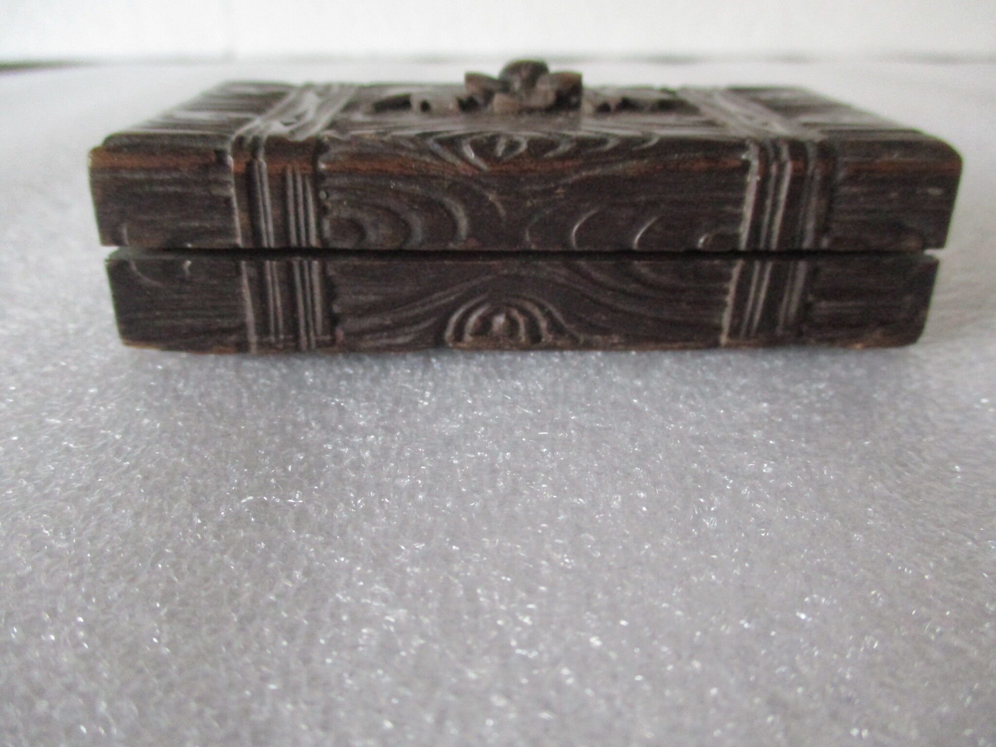 Wooden stamp box - antique box