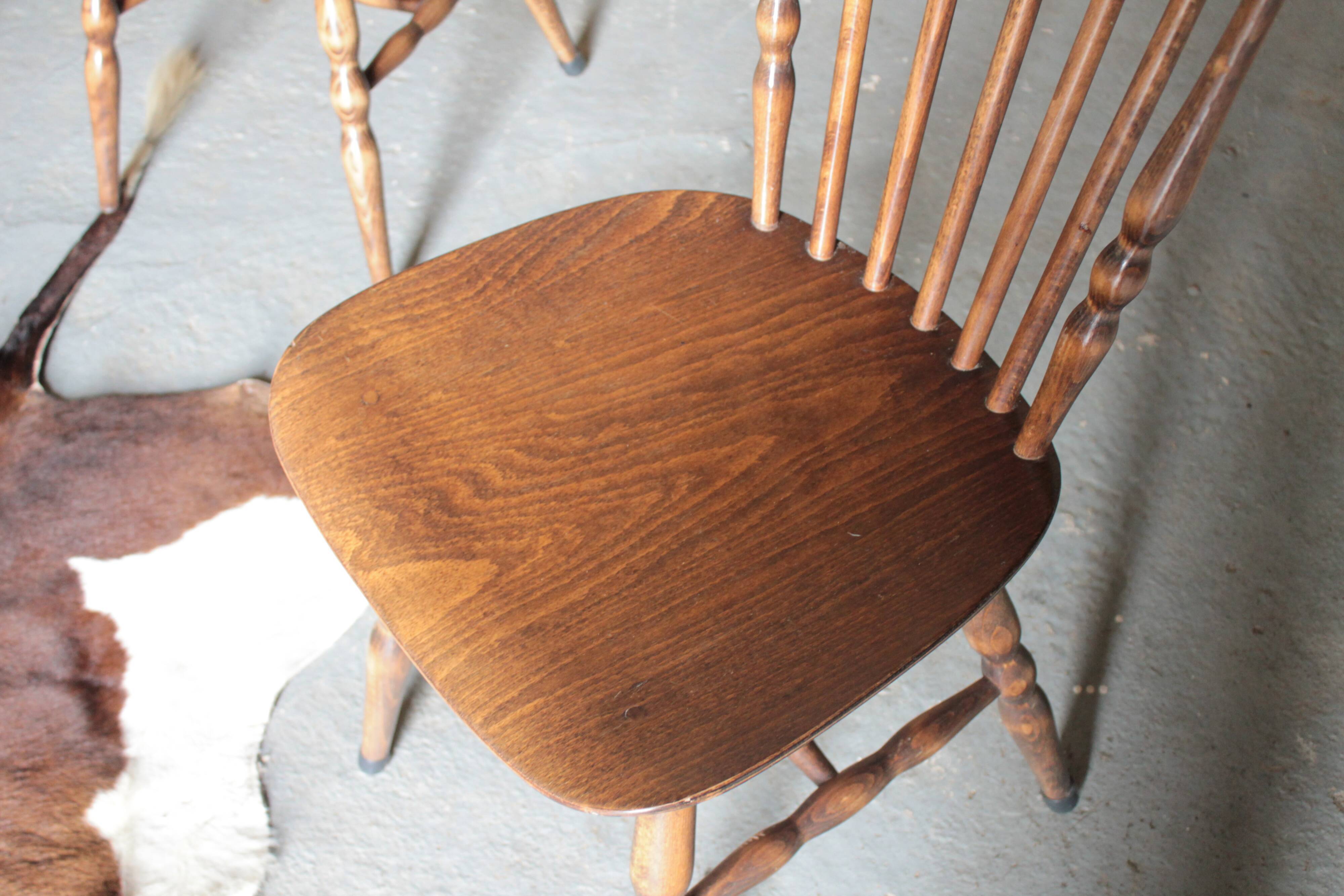 Series of 6 chairs of Bistro Baumann menuet style