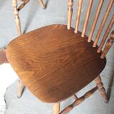 Series of 6 chairs of Bistro Baumann menuet style