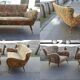 Organic couch 50s/60s design low Italian vintage
