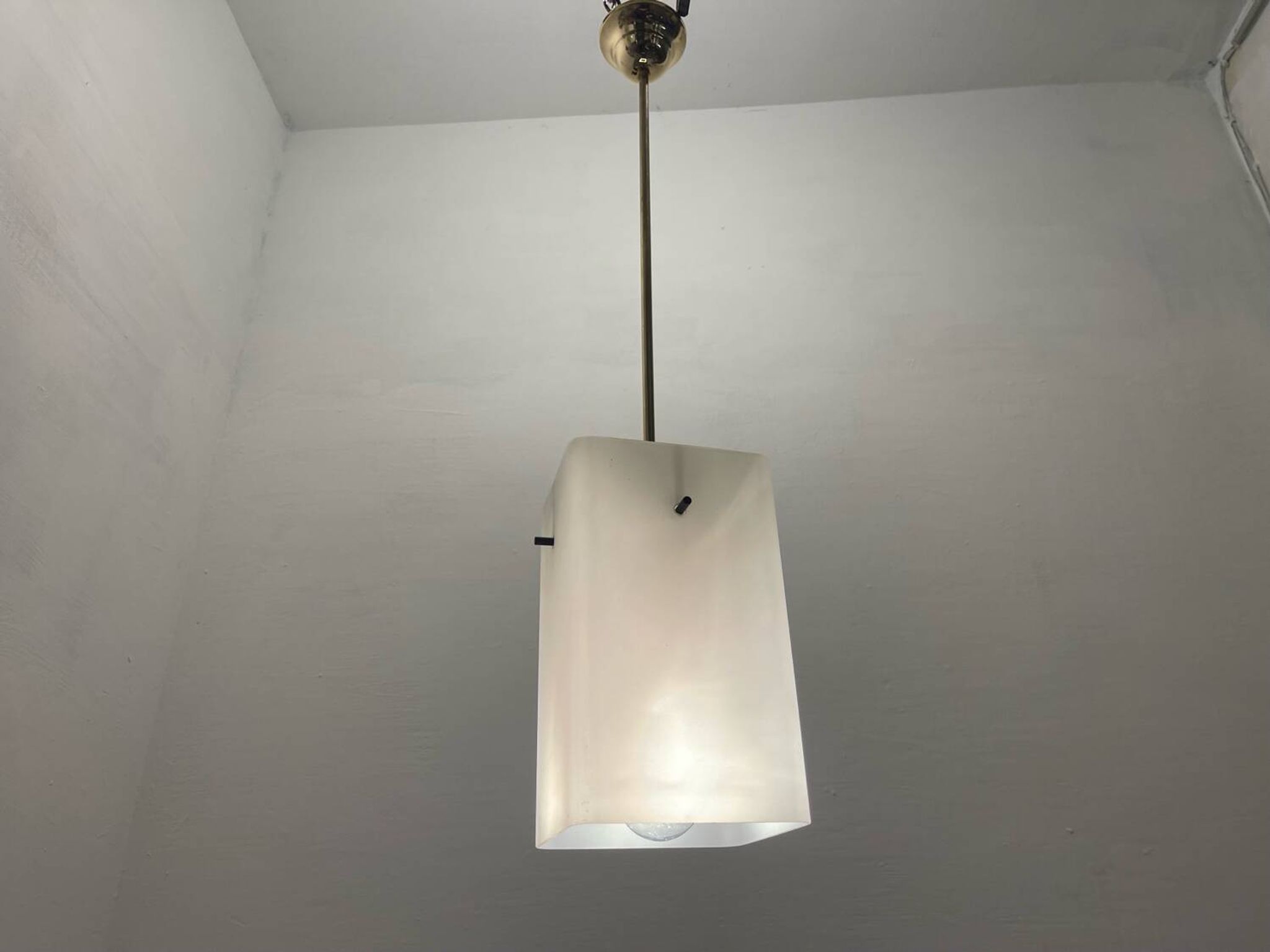 Stilnovo opaline glass light pendant 1950’s