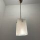 Suspension lumineuse en verre opalin Stilnovo années 1950