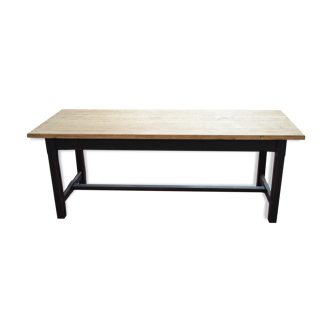 Solid oak farm table