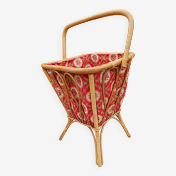 Basket, vintage rattan worker