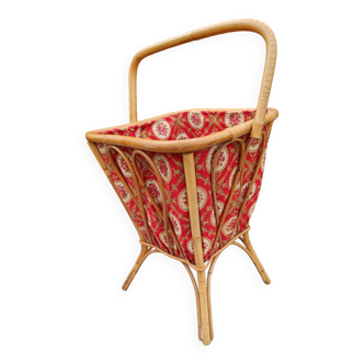 Basket, vintage rattan worker
