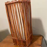 Vintage wicker lamp