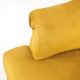 Fauteuil crapaud moutarde