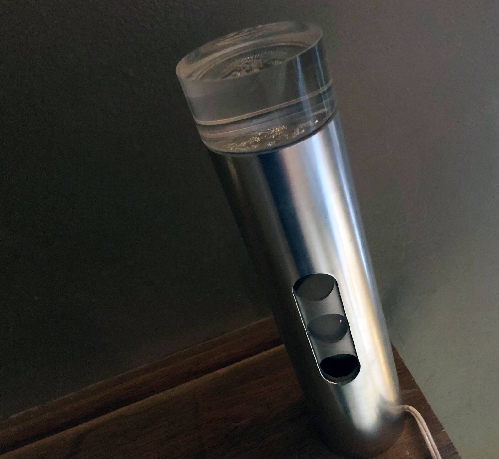 Vintage Cylindrical Lamp • Minimalist Totem • Space Age • 1970