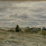 Watercolor painting Florian N. CABANE (1831-1922) Provençal painter