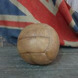 Vintage leather soccer ball