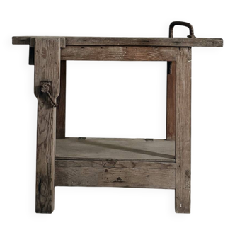 Children's wooden workbench