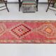 3x9 soft pastel pink vintage runner rug, 81x292cm sk 23329 free shipping