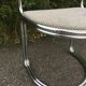 Chrome steel tube chair and fabric, 1970s