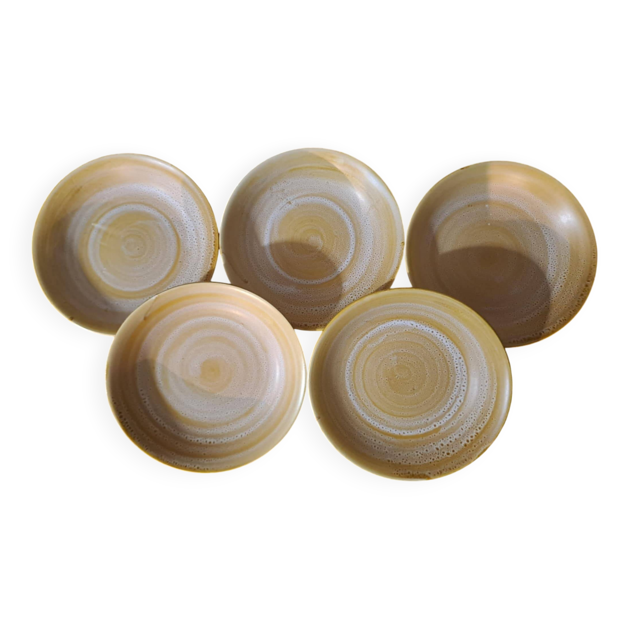 5 Niderviller stoneware soup plates