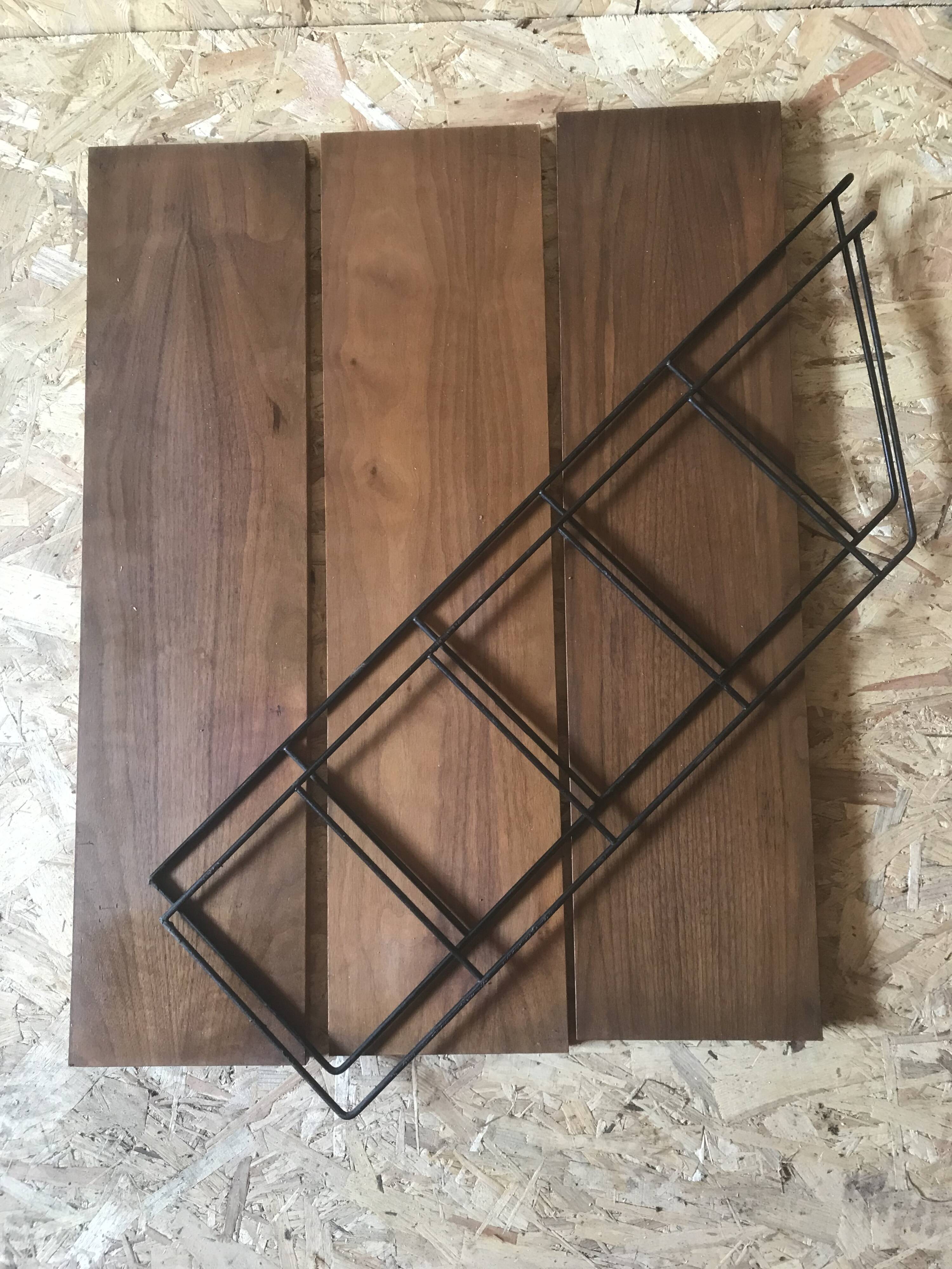 Vintage three-tier string shelf