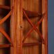 Vintage trumeau in mahogany veneer, Italy, 1950s.
