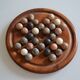 Solitaire game in exotic wood and semi-precious stones