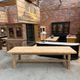 Large farmhouse table in solid oak