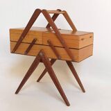 Little worker with compass feet from the 1960s Height 41 cm