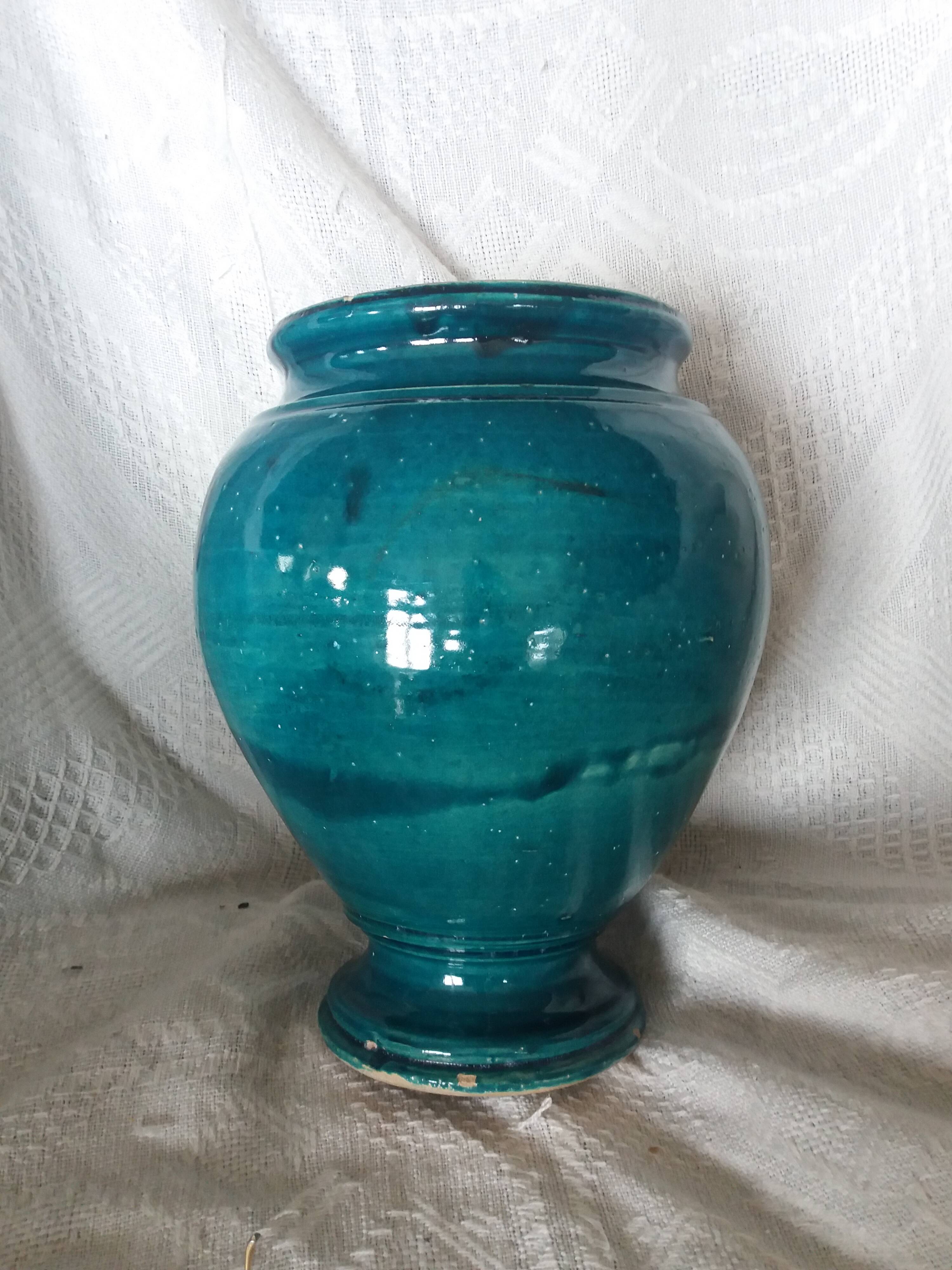 Handcrafted vase Morocco 1950s