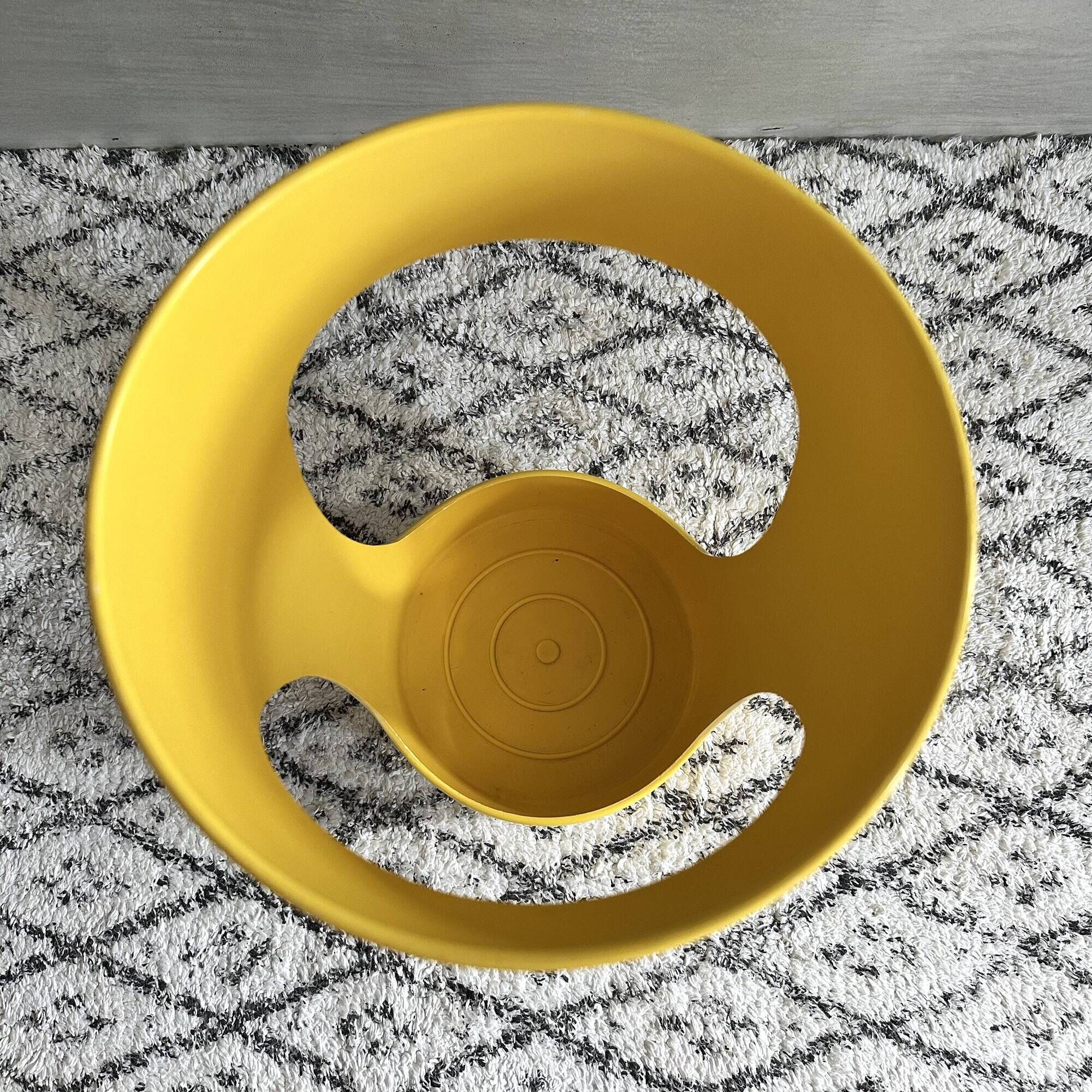 Vintage Umbrella Stand by Schönbuch, Umbrella Holder Yellow, Pop Art, Vinta