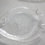 Dish and six plates fish Arcoroc