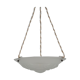 Suspension art nouveau style cacker in white frosted glass