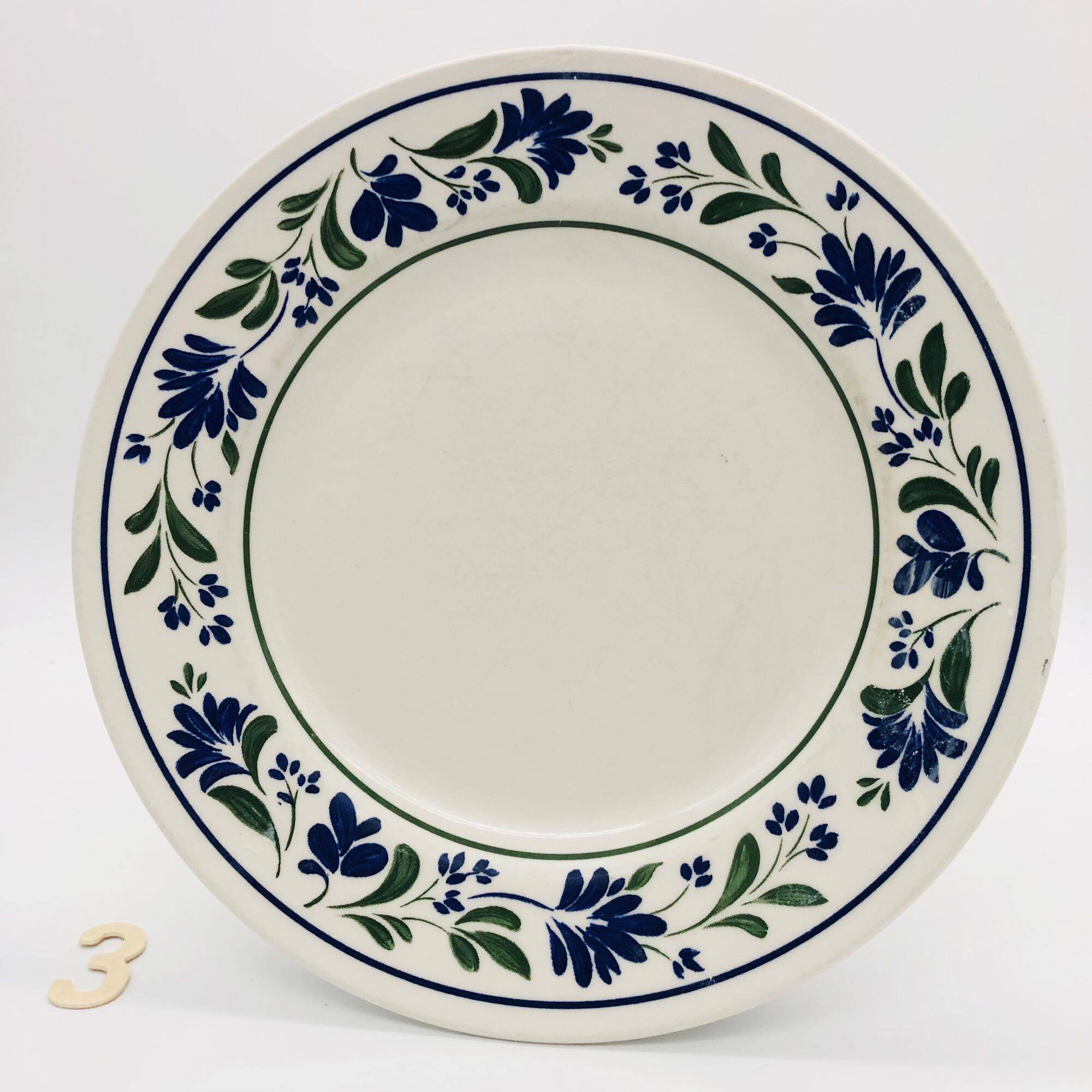 6 English dinner plates "Churchill", Staffordshire.